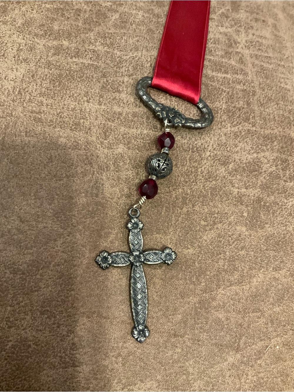 Red Ribbon Cross Bookmark - Picture 2 of 5